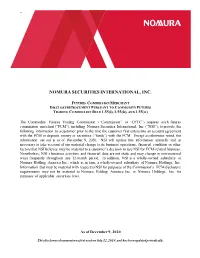 2020 NSI FCM Disclosure Document