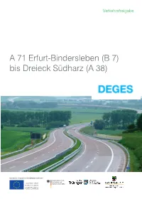 A 71 Erfurt-Bindersleben (B 7) Wert Ein
