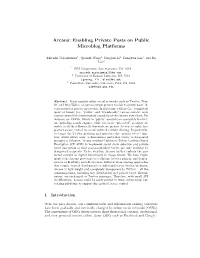 Arcana: Enabling Private Posts on Public Microblog Platforms