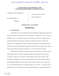 Case 2:14-Cr-00292-CB Document 136 Filed 03/30/17 Page 1 of 13