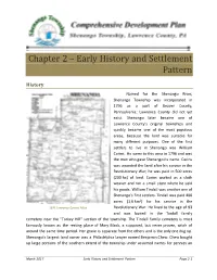 Early History and Settlement Pattern