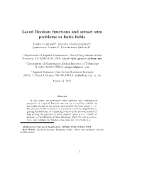 Laced Boolean Functions and Subset Sum Problems in Finite Fields