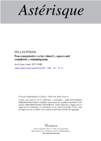 Non-Commutative Vector Valued Lp-Spaces and Completely P-Summing