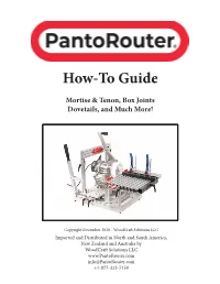 Pantorouter How-To Guide