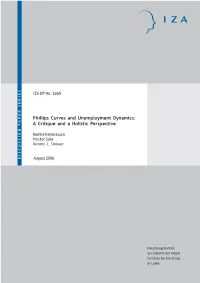 Phillips Curves and Unemployment Dynamics: a Critique and a Holistic Perspective