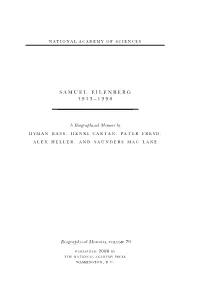 Samuel Eilenberg 1913–1998