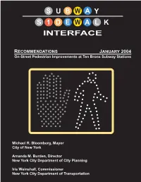 Subway Sidewalk Interface Project