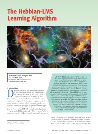 The Hebbian-LMS Learning Algorithm