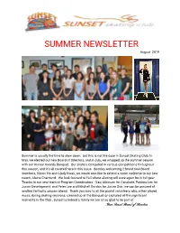 2019 Summer Newsletter