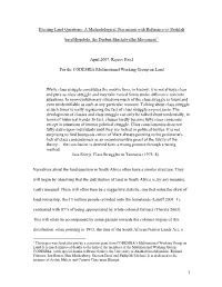 A Methodological Discussion with Reference to Abahlali