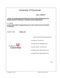 A Social Information Foraging Approach to Improving End-User