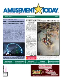 Cliff's Amusement Park Opens with Larson Int'l. Giant Loop