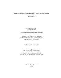Distributed Perimeter Firewall Policy Management Framework