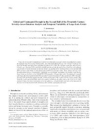 Global and Continental Drought in the Second Half of the Twentieth Century: Severity–Area–Duration Analysis and Temporal Variability of Large-Scale Events