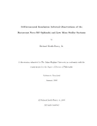 Milliarcsecond Resolution Infrared Observations of the Recurrent Nova RS Ophiuchi and Low Mass Stellar Systems”
