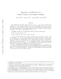 Algorithms and Hardness for Linear Algebra on Geometric Graphs