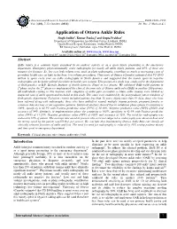 Application of Ottawa Ankle Rules