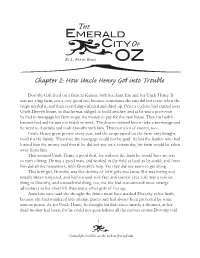Chapter 2: How Uncle Henry Got Into Trouble