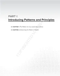 Introducing Patterns and Principles