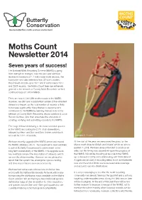 Moths Count Newsletter 2014