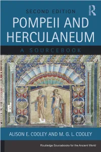 Pompeii and Herculaneum: a Sourcebook Allows Readers to Form a Richer and More Diverse Picture of Urban Life on the Bay of Naples
