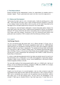 2.1.1. Level 2 Tidal Barrage Projects