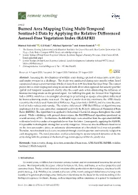 Burned Area Mapping Using Multi-Temporal Sentinel-2 Data by Applying the Relative Diﬀerenced Aerosol-Free Vegetation Index (Rdafri)
