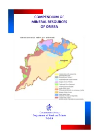Compendium of Mineral Resources of Orissa