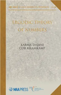 Ergodic Theory of Numbers