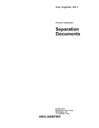 Separation Documents