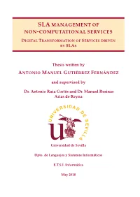 Sla Management of Non-Computational Services