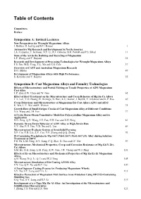 Table of Contents