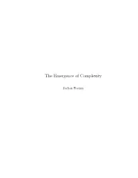 The Emergence of Complexity