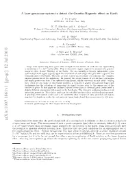 Arxiv:1007.1861V1 [Gr-Qc] 12 Jul 2010 Feulms N Hp.Temaueeto Uhagravito-Mag a Such of Measurement 10 the Is Shape