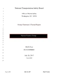 Human Performance Factual Report - DCA16MM001