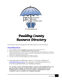 Paulding Community Resource Directory’