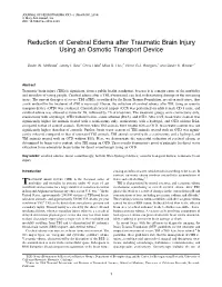 Reduction of Cerebral Edema After Traumatic Brain Injury Using an Osmotic Transport Device
