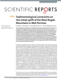 Sedimentological Constraints on the Initial Uplift of the West Bogda Mountains in Mid-Permian