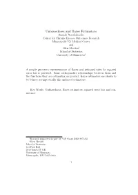 Unbiasedness and Bayes Estimators