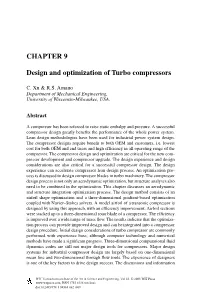 CHAPTER 9 Design and Optimization of Turbo Compressors