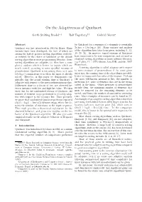 On the Adaptiveness of Quicksort