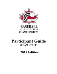 Participant Guide (TEAM STAFF)