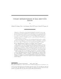 UNITARY REPRESENTATIONS of REAL REDUCTIVE GROUPS By