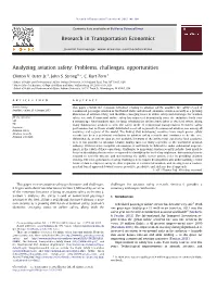 Analyzing Aviation Safety: Problems, Challenges, Opportunities