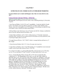 Chapter 7 Some Francois Andre Danican Philidor Websites