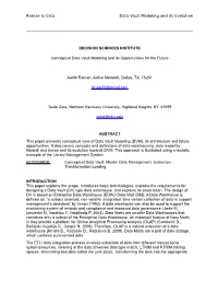 Raman & Cata Data Vault Modeling and Its Evolution