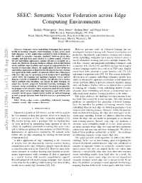 Semantic Vector Federation Across Edge Computing Environments