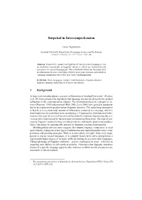 Surprisal in Intercomprehension