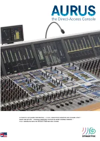 AURUS — Classic Analogue Feel with the Power of a Digital Console!