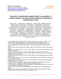 Dynamics of Particulate Organic Matter Composition in Coastal Systems: Forcing of Spatio-Temporal Variability at Multi-Systems Scale